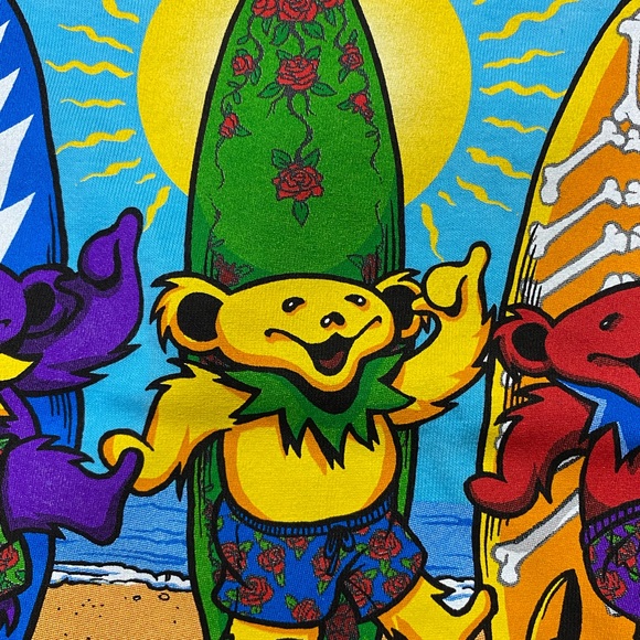 Grateful Dead Summertime Surf Men’s Tie Dye Shirt - Picture 5 of 12